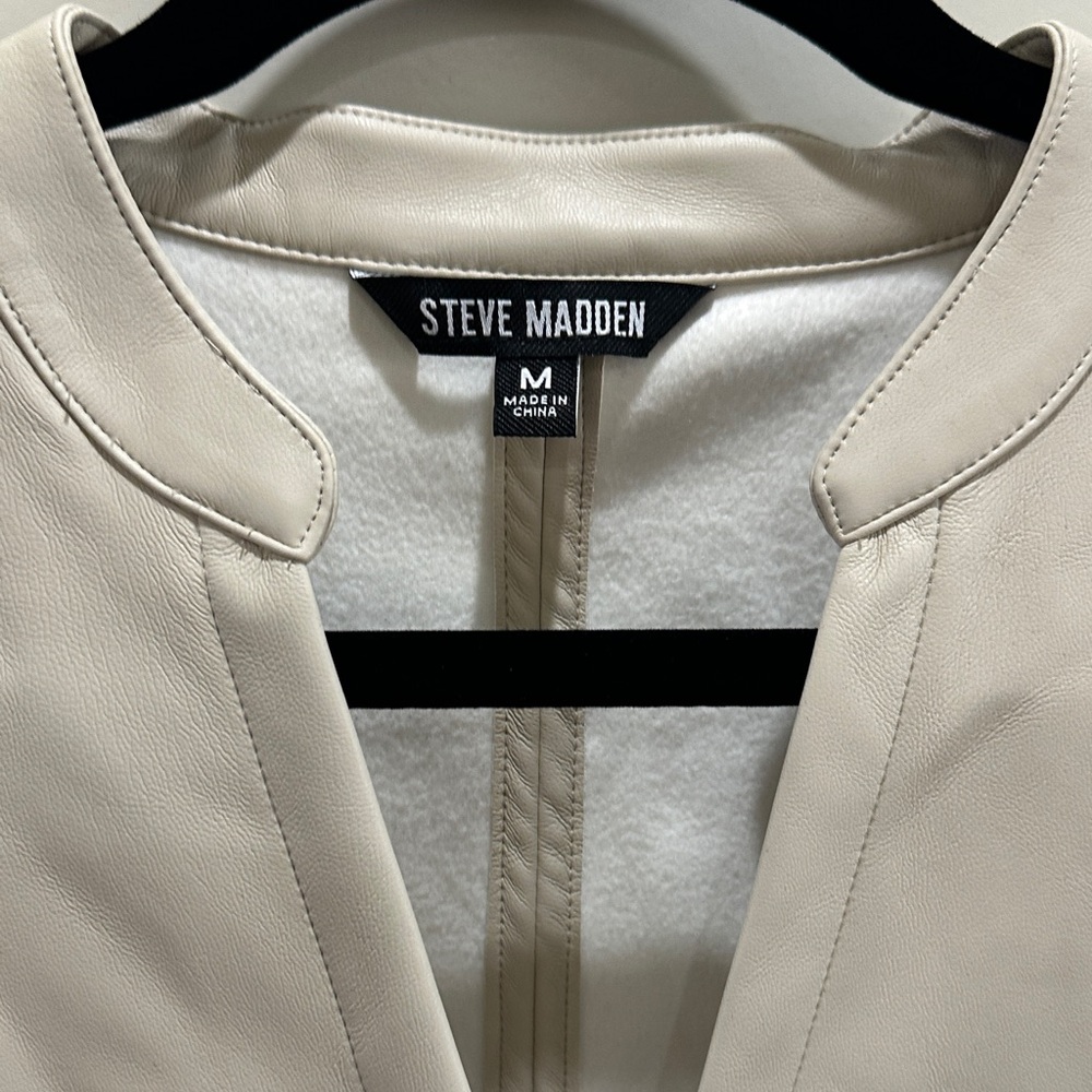 Steve Madden Beige “leather” Top